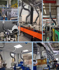 Adjustable Multi Position Exhaust Arm with Hood for Welding Fume Extraction and Dust Collection Flexible Smoke Extractor Pipe