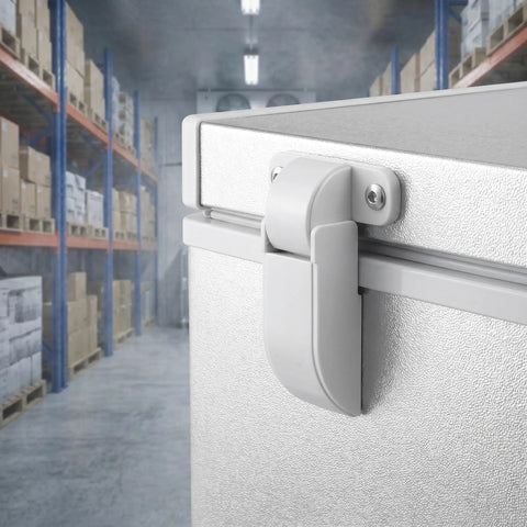 Easy Install Self Closing Chest Freezer Hinge Set 2 Pieces White Iron With Spring For Freezer Lid And Refrigerator Door