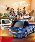 Children playing with 4WD Drift RC Car With 2.4GHz Remote And Dual Battery Setup, 20kmh High Speed, durable PVC body.