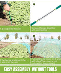Fiberglass Garden Hoops Pack 36 Pcs 8 Feet Each With PVC Coating for raised beds assembly instructions