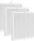 3 Pack E-300L Replacement Filter for E-300L Air Purifier, high efficiency 99.97 percent HEPA filter, front view, white frame, easy install