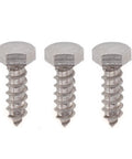 3/8 Inch Hex Head Lag Screws 20 Pack Premium Heavy Duty 304 Stainless Steel outdoor construction bolts viewed from the side.