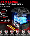 Upgraded 20V Replacement Battery For Skil Power Tools 6000 Mah Pack Delivers Real World Juice Dependable Lithium Ion Build with protective features.