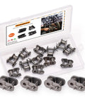 Forty Chain Offset Half Link Roller Master Links For Quick DIY Install Three Eighths Inch Pitch Half Link Chain End Connectors