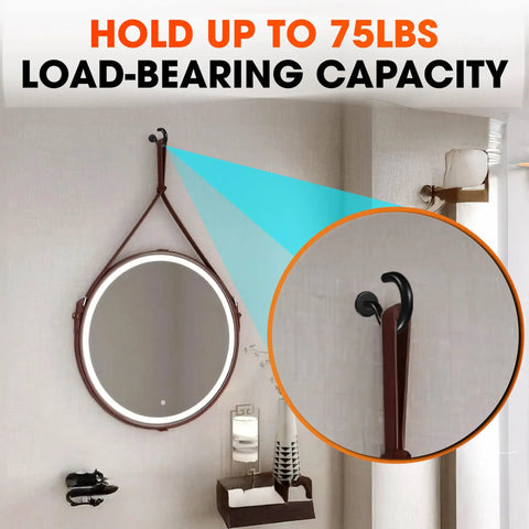 Heavy Duty Screw Hooks With Self Drilling Drywall Anchors Kit, 10 Pack With Plastic Expansion Tubes, hanging a mirror