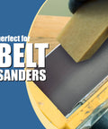 Sandpaper Cleaner Block, Natural Rubber Cleaning Stick For Woodworking used on a belt sander