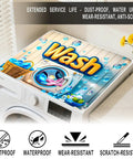Dope Cartoon Bubbles Top Cover For Washing Machine And Dryer 23.6 X 19.6 Inches Protective Cover Pad Keeps Dust And Scratches Off