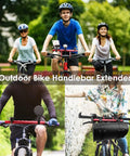 Extra Long 11.8 Inch Bicycle Handlebar Extender Aluminum Alloy Bracket For Mounting Phone GPS Speedometer On Bikes
