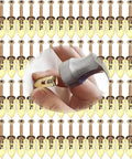 Heavy Duty Self Drilling Drywall Anchor Screw Kit For Plasterboard Mounts With Matched Metal Expansion Screws, gold steel