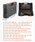 Smooth Operator 65 Piece Bolt Extractor Kit and Screw Removal Set with Left Hand Drill Bits in durable carrying case.