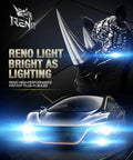 Kickass H13 Fog Light Bulbs And 9008 Led Lighting Fix With 360 Degree Adjustable Focused Beam For Off Road Rides Plug And Play Swap Heavy Duty Pack Of Two Solid Whip Upgrade, featuring sleek modern car design and bright lighting.