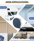 Wide applications of Foil Backed Cotton Pipe Wrap Insulation for outdoor water lines on RV, PVC, AC, and metal pipes