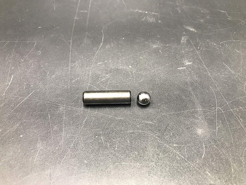 DONSP1986 clutch repair kit components: metal cylindrical pin and small ball detent (2 pieces)