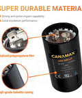 400 To 480 uF Round Motor Start Capacitor 165 VAC showing internal components and durable casing