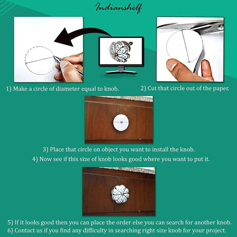 Installation guide for 100 Pack Star White Ceramic Drawer Knobs for Cabinets and Doors Dope Kitchen Hardware Dressers