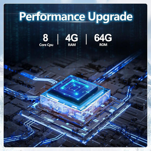 Performance upgrade showing 8 Core CPU, 4GB RAM, 64GB ROM for 9.7 Inch Car Radio Upgrade Dash Kit For Dodge Ram 2013-2018, Android 13.