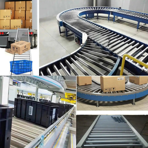 Heavy Duty Stainless Steel Gravity Conveyor Rollers Three Pack Rock Solid For Warehouse Food Processing Unpowered Transport Drums Waterproof Design No Sweat Setup Smooth As Silk Industrial Hardware