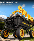 No Flat 10 Inch Tires Garden Dump Cart Beefy Heavy Duty With Quick Release Dump Expandable Capacity Over 4 Cu Ft 900 Lb Load