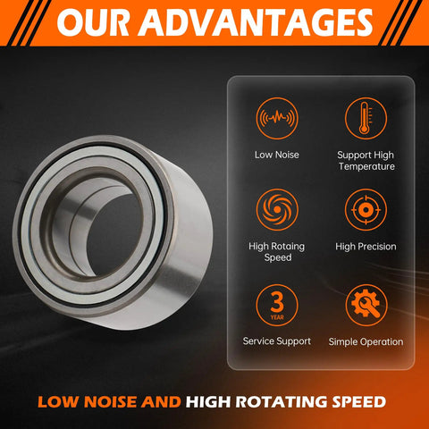Plug And Play Front Wheel Bearing Hub Assembly For Hyundai Elantra 2007 2018, showcasing high precision and low noise design.