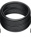 50 Ft PVC Pressure Washer Hose With 3400 Max PSI For Gas And Electric Washers coiled and showing M22 connectors