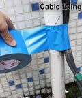 Blue Duct Tape 3 Inch By 60 Yards Waterproof 9 Mil Heavy Duty Tape For Indoor Outdoor Use No Residue Pro Grade All Weather Easy Tear Utility Tape For Home Projects And Repairs used for cable fixing