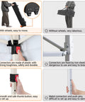 Comparison of 10x10 Pop Up Canopy Tent With Vent on wheeled bag and connectors showing setup ease and safety features.
