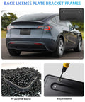 Rear License Plate Holder For Tesla Model 3 And Model Y With Bracket And Screws, includes installation details and materials