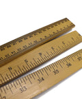 Pack Of 10 39 Inch Wood Double Sided Meter Sticks Yardstick Ruler With 100 Centimeters And 39 Inch Scales Thick Durable Wood Construction No Metal Edge Ideal For School DIY Projects Home Workshop, three wooden rulers showing inch and cm scales