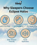 Eclipse Magnetic Frame With 96 Halos For Maskless CPAP Nose Mask Sleep Apnea Machine MagSeal Ports For Eclipse Frame BPA Free Corn And Headgear Free CPAP Accessories Supplies 48 Day Supply