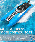 Rad High Speed RC Boat For Adults Up To 20 MPH With 2 Batteries And Reverse 24GHz Remote Controller Great For Pools And Lakes Atomic XS