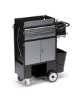 BadAss 3 Drawer Welded Steel Cart for Hvac and Trades with storage, wheels, and a narrow profile for easy mobility.