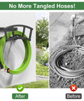 Wall Mounted Garden Hose Holder For Outdoor Use Built To Last Heavy Duty Metal Hose Organizer That Holds Up To 125 Feet Of Hose