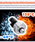 Direct Fit Plug And Play Air Conditioning Pressure Sensor 977213K000 for Hyundai with ice and fire background
