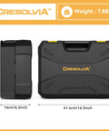 Heavy Duty 299 Piece Tool Kit With 12V Cordless Drill And Spacious Sliding Drawer Case, compact black toolbox, 7.88kg.