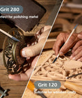 30 Pack Sanding Sticks For Wood And Plastic Models, Double Ended Tools with 120 and 280 Grit for fine detailing on crafts