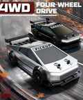Dope 1 To 24 Scale 4WD RC Drift Pickup Car With Two Sets Of Drift And Off Road Tires High Low Speed 2 4GHz LED Remote