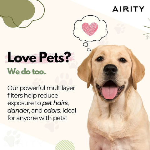 HPA300 Compatible True HEPA Filter Replacement for Air Purifier System reduces pet hairs and allergens, ideal for pet owners.