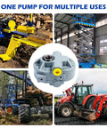 11 GPM Hydraulic PTO Pump High Flow 540 RPM 2500 PSI with SAE 16 Inlet and SAE 12 Outlet for log splitter and more