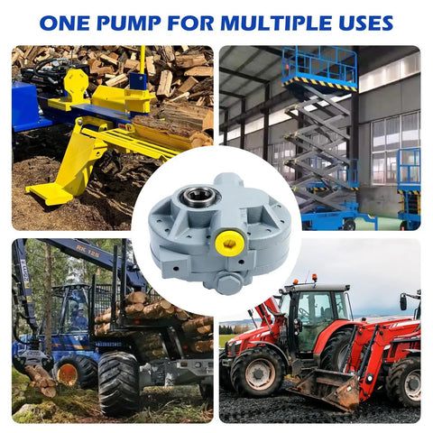 11 GPM Hydraulic PTO Pump High Flow 540 RPM 2500 PSI with SAE 16 Inlet and SAE 12 Outlet for log splitter and more
