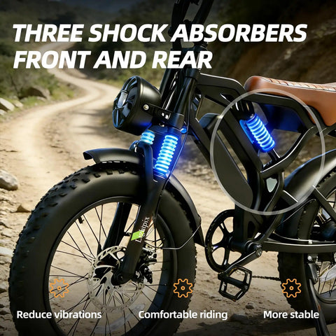 Rugged Electric Bike For Adults With 500W Brushless Motor 48V 18Ah Battery 90Nm Torque Handles 35 Degree Hills Off Road Ready
