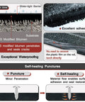Kickass Sbs Modified Bitumen Waterproofing Membrane Roll Torch On Asphalt Roofing Material showing sealing process and self-healing features.