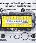 Watch O Ring Gasket Set With 18 Types Of Rubber Sealing Rings For Back Cover Repair Includes 0.5mm And 0.6mm Sizes