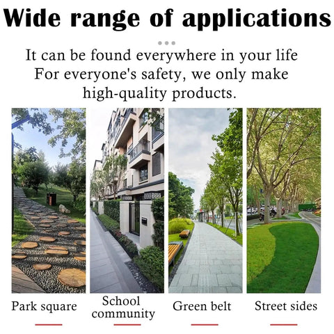 Wide range of applications for drainage solutions in park squares, school communities, green belts, and street sides.