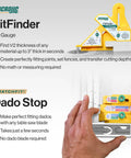 Dead On Woodworking Center Layout Tool And Precision Dado Gauge To Nail Flawless Half Thickness Alignment On Table Saws Seamlessly Build Tight Joints And Inlays Today with FitFinder and Dado Stop.