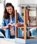 Woman using Beige 12 Pack Painter Tape 0.7 Inch By 50 Yards General Purpose Masking Tape for DIY furniture project