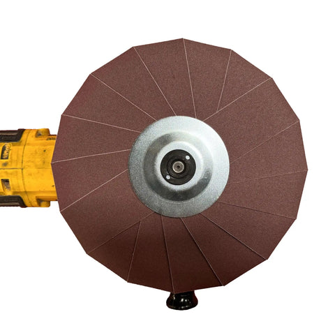 10 Inch Aluminum Oxide Sanding Pinwheel Beast Mode Durable For Drill 400 Grit Five Eighth Inch Arbor Fits Most Drills Ideal For Aluminum And Stainless Steel For Polishing And Finishing Projects