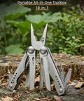 Everyday Carry 18 In 1 Multitool Pliers With Ergonomic Handle Stainless Steel Pocket Tool Featuring External Screwdriver Bits