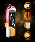 11.1V 1800mAh 3S 45C LiPo Battery Pack With XT60 Plug For FPV Drones And RC Helis, lightweight design with connectors