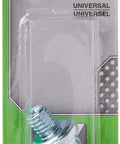 Heavy Duty Side Battery Terminal Bolts 3/8 16 Thread 1 1/8 Inch Long Straight Swap Genuine Steel Pair in packaging.