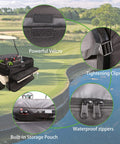 Rear Bench Golf Cart Storage Bag For 2 Plus 2 Or 4 Passenger Carts 800D PVC Dustproof Organizer With features highlighted